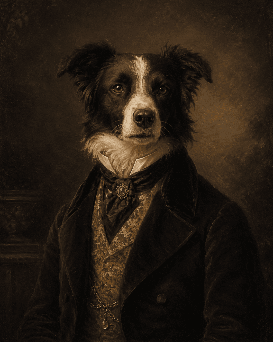 A gentleman's oil portrait